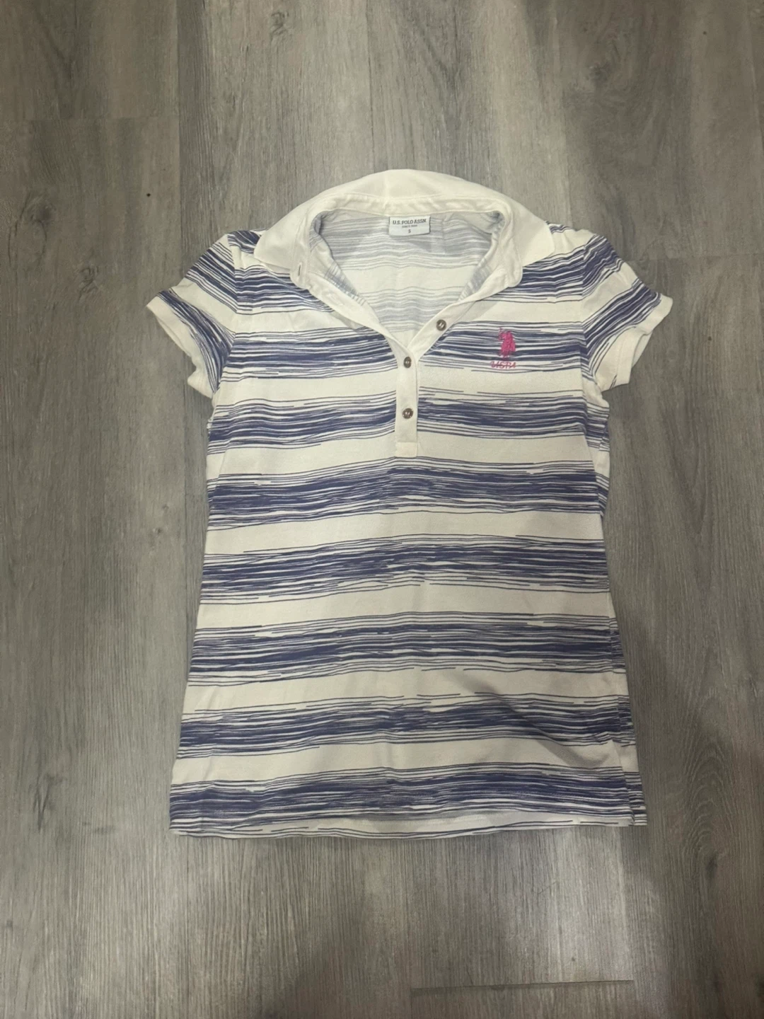 U.S. Polo Assn. Striped Polo Shirt Size S