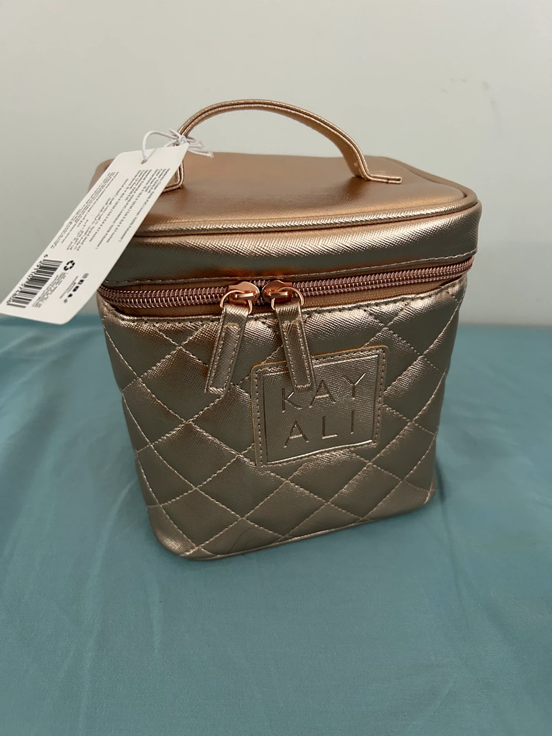 KAYALI Rose Gold Quilted Vanity Case