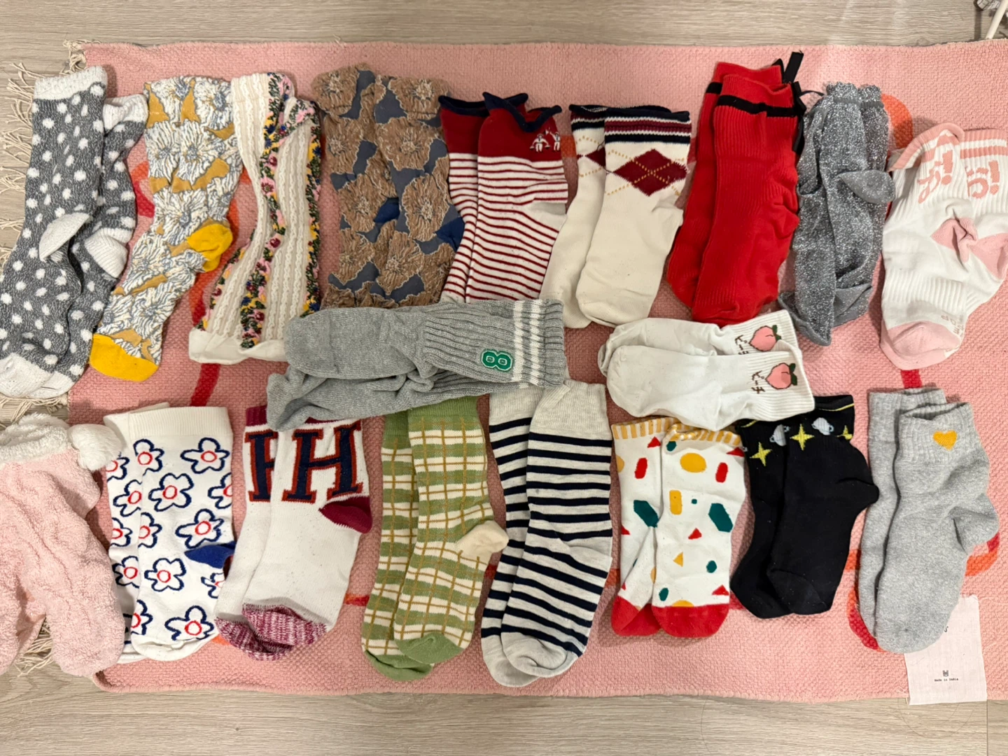 Assorted Women's Socks - Various Patterns and Styles