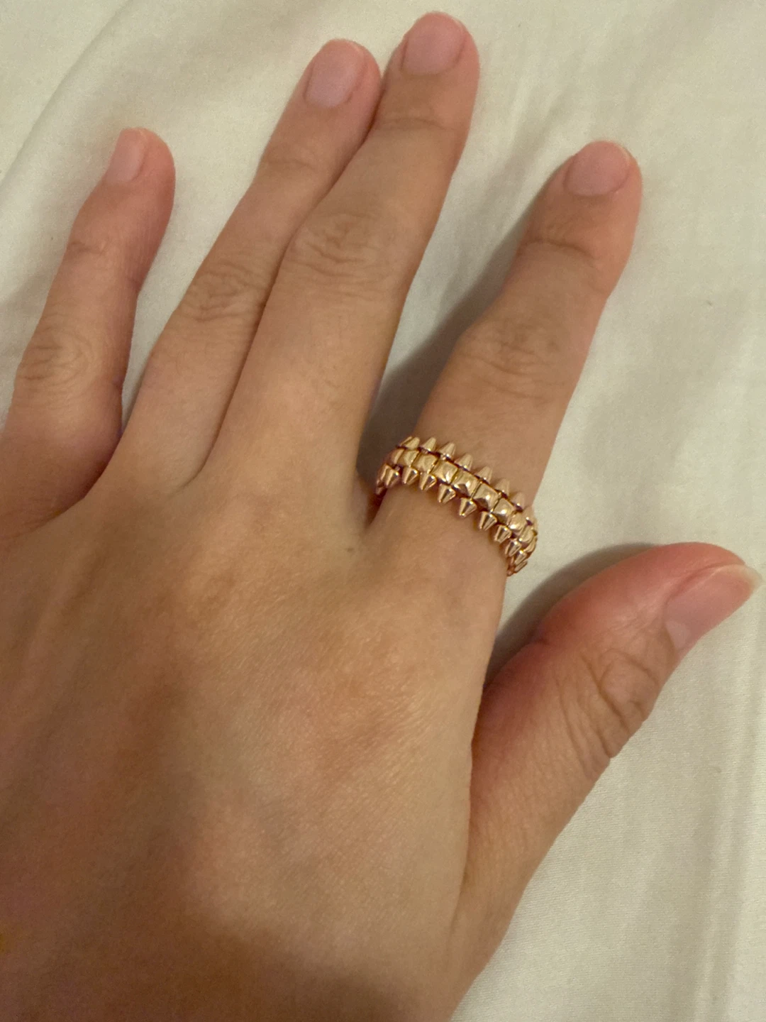 Gold Tone Spiked Ring - photo 2