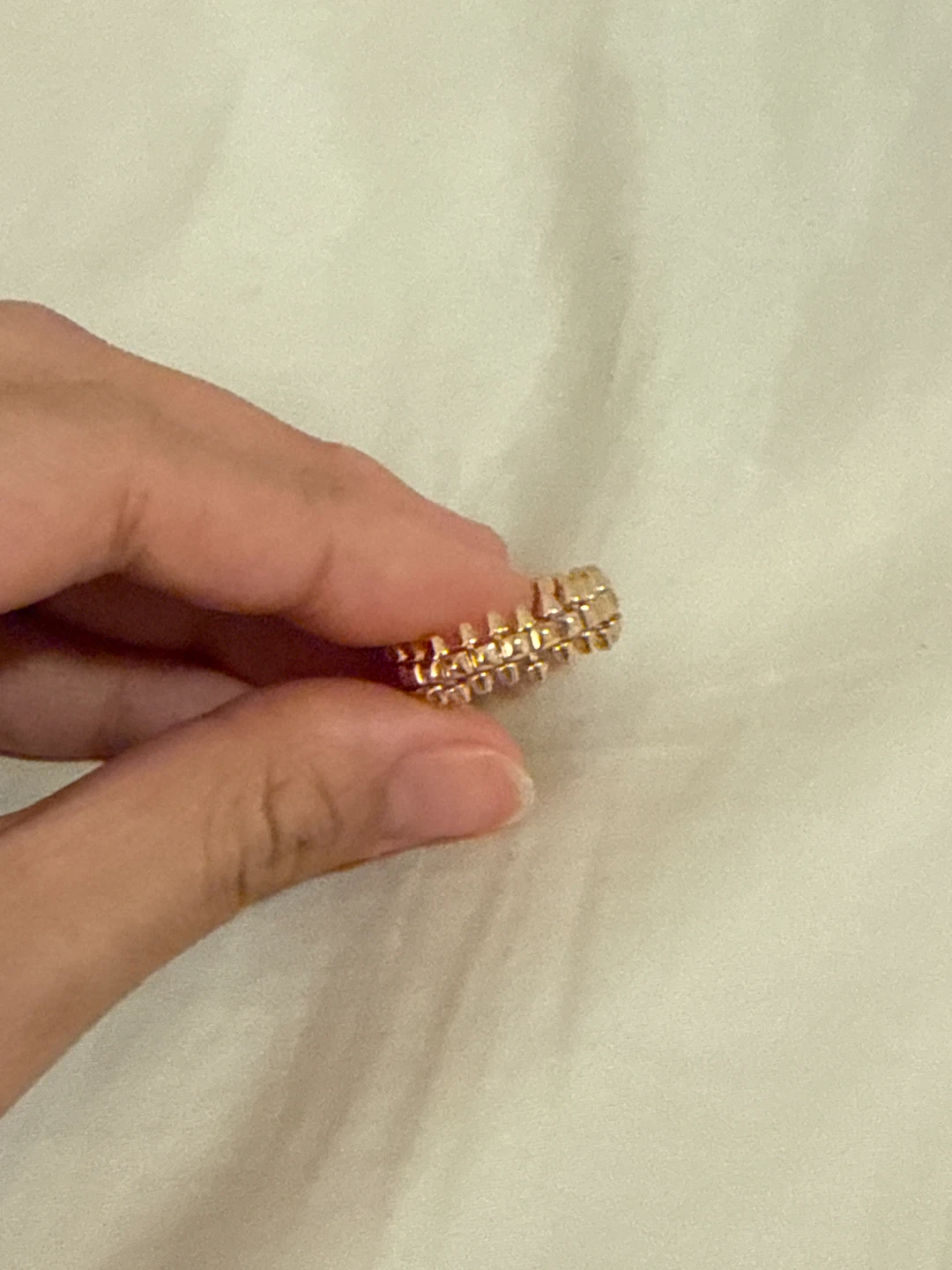 Gold Tone Spiked Ring