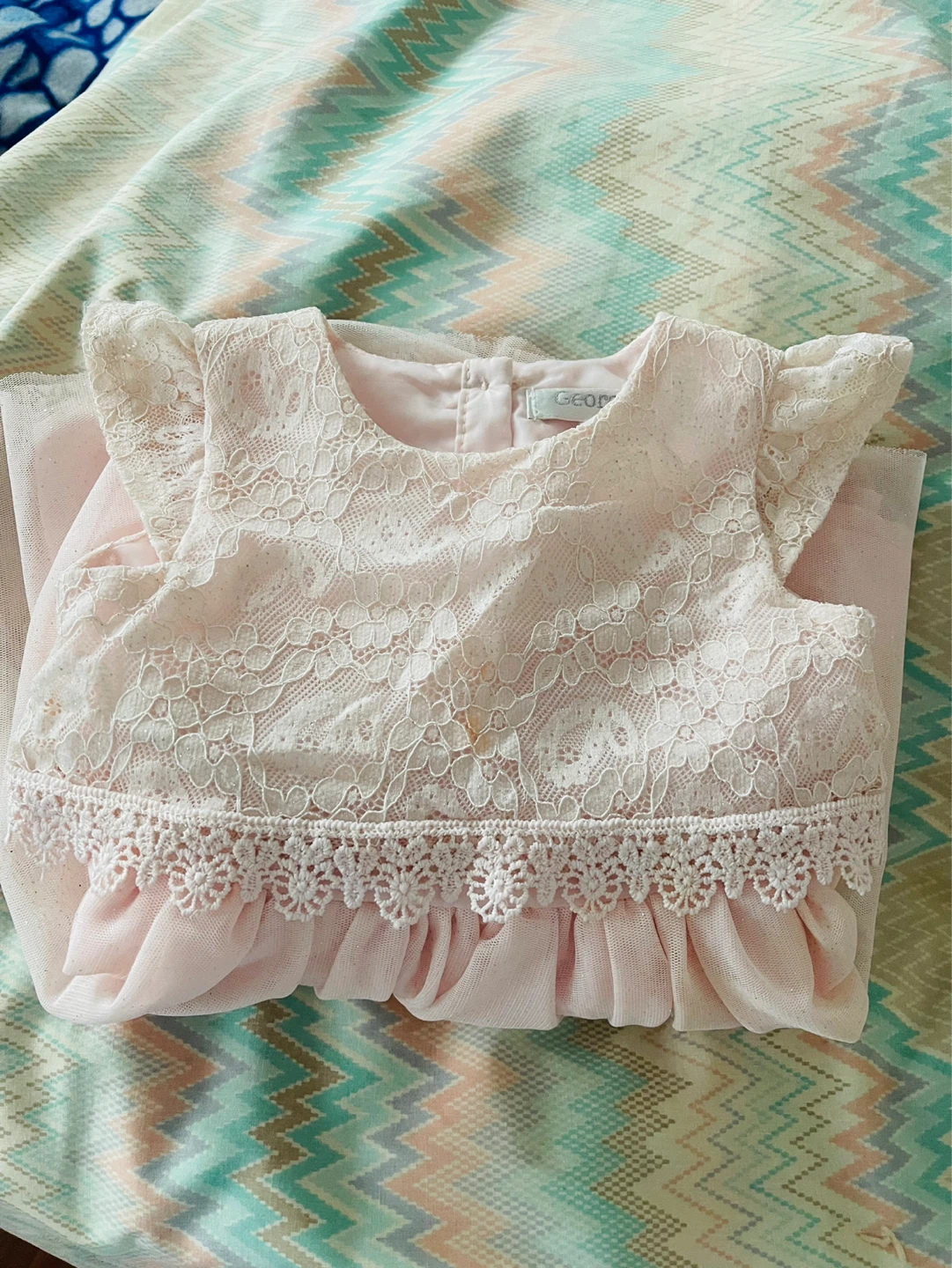 Girls Pink Lace Dress - photo 2