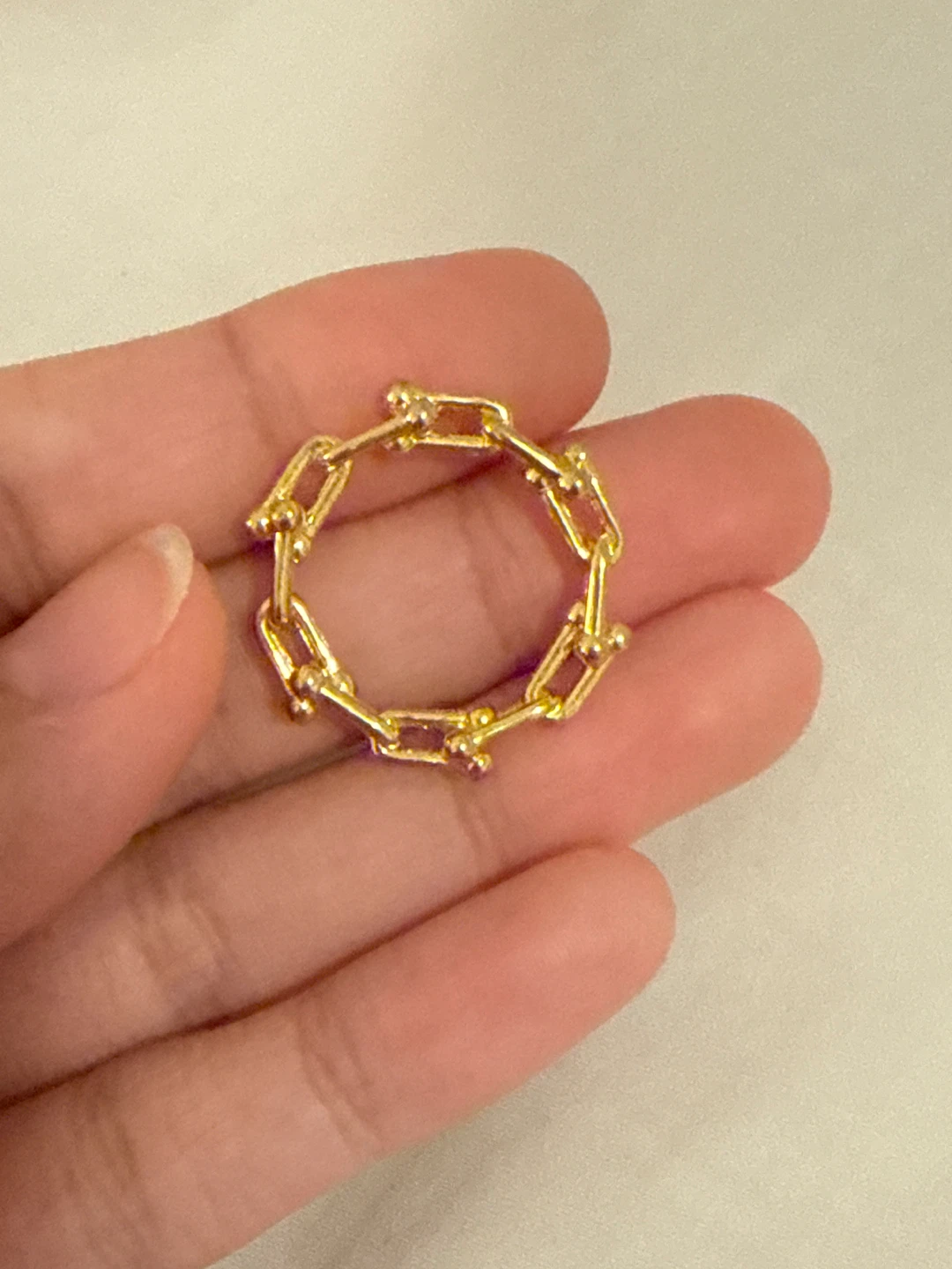 Gold Link Ring