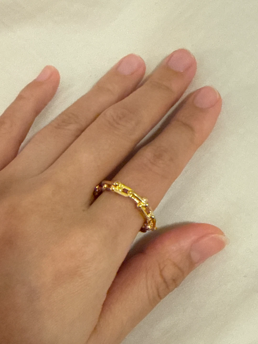 Gold Link Ring - photo 2