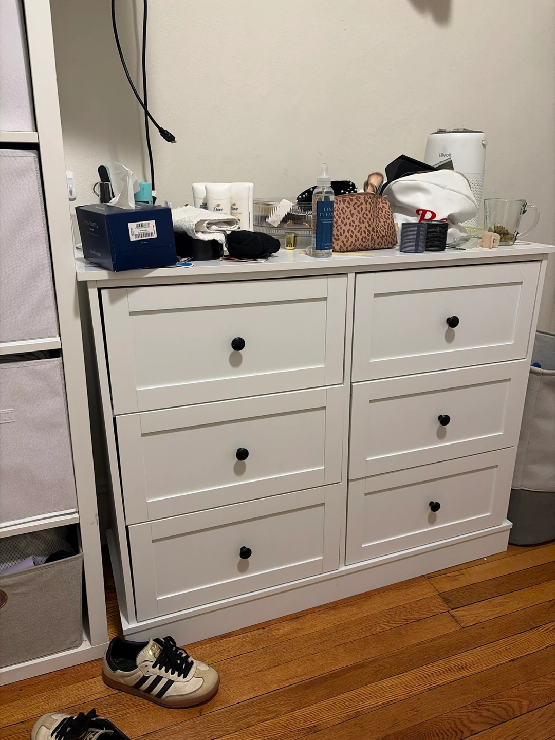 White 6-Drawer Dresser