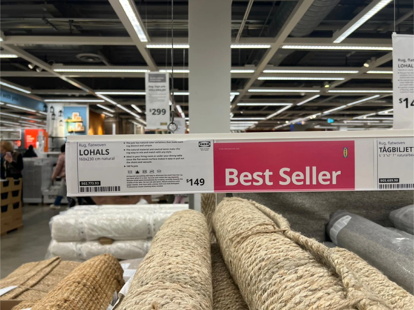 IKEA LOHALS Jute Rug - photo 4