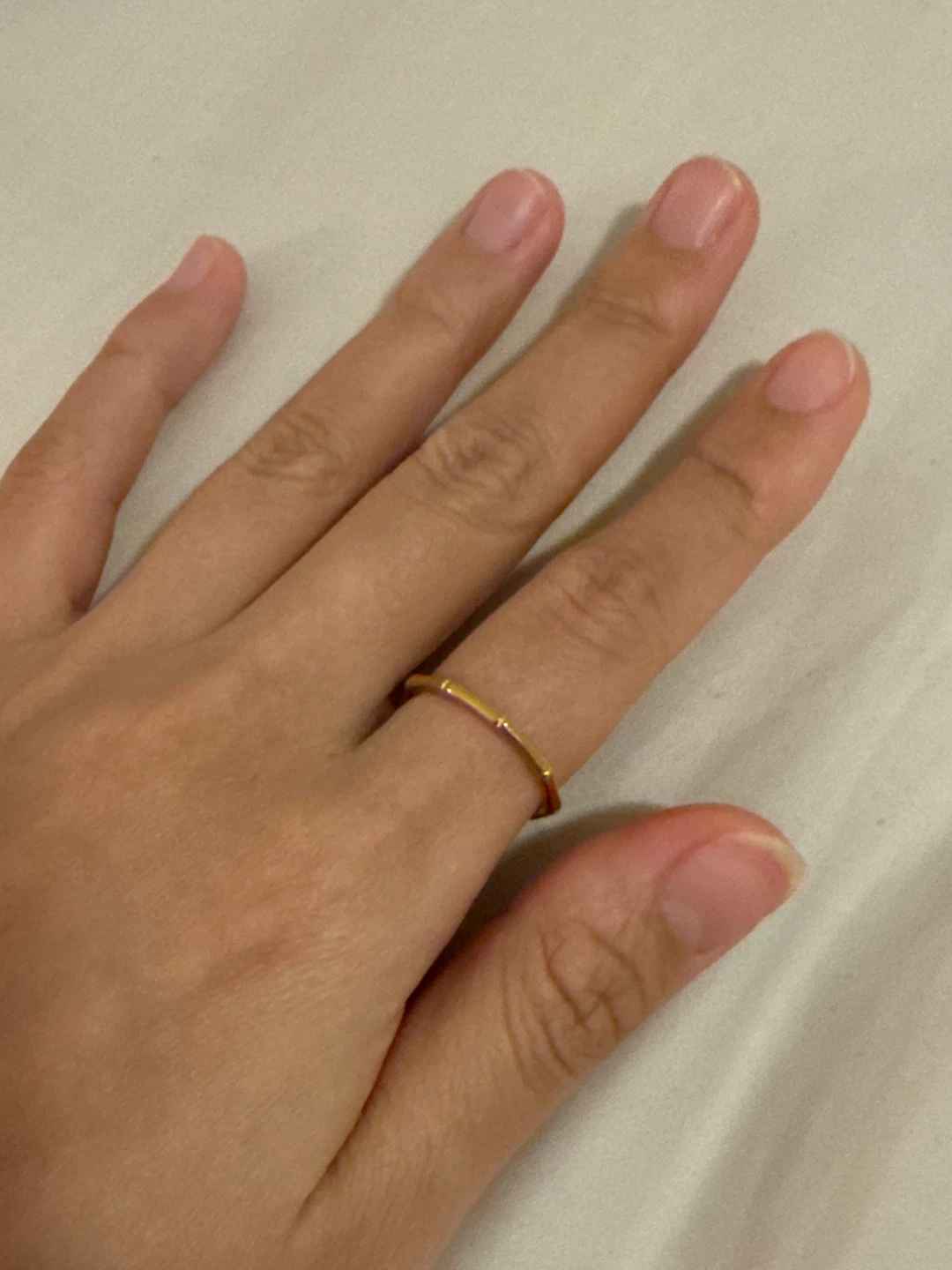 Gold Bamboo Ring - photo 2