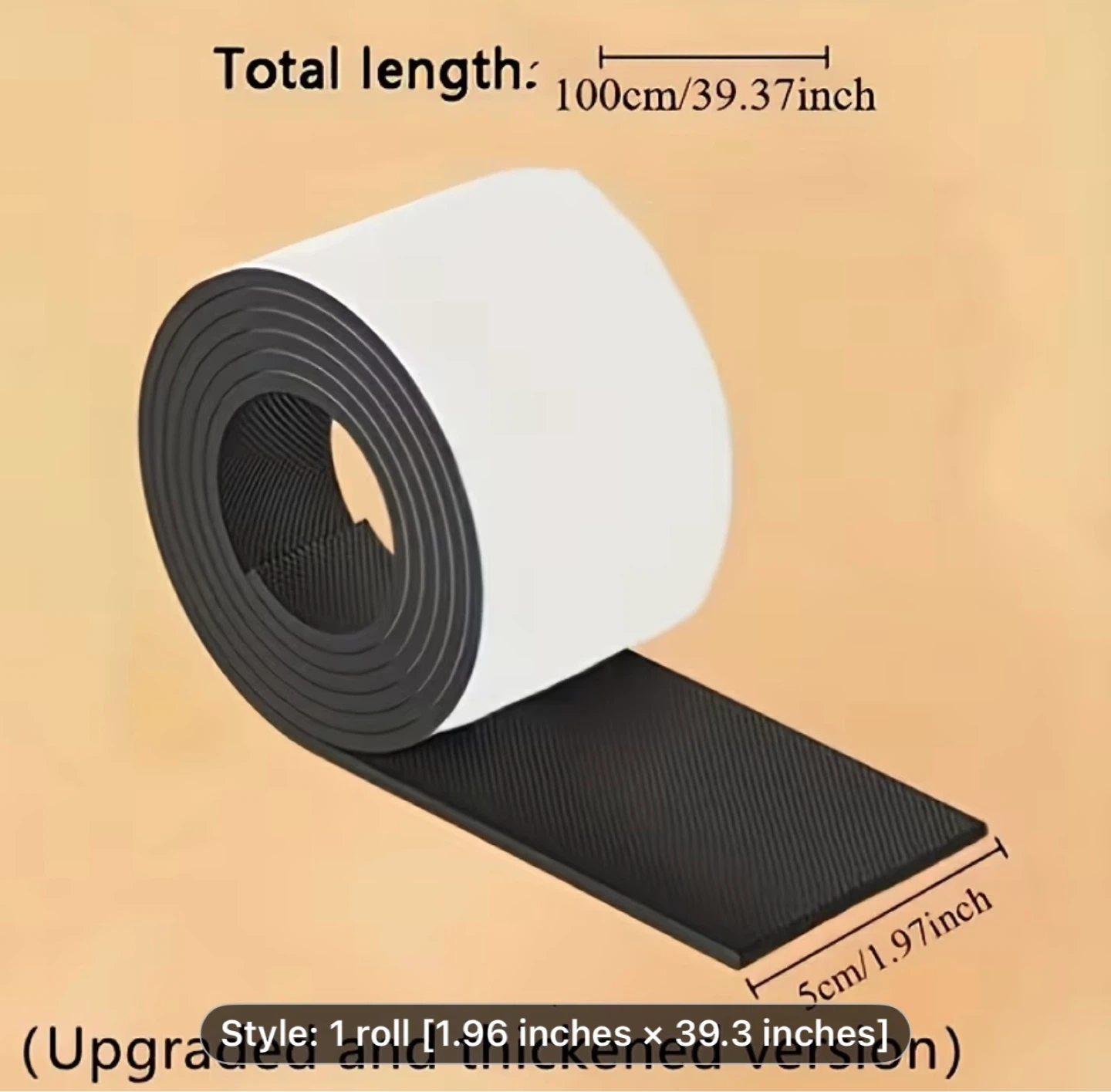 1 Roll 39.37 Inches Home Silent Floor Mat - Floor Silent Tape - photo 5