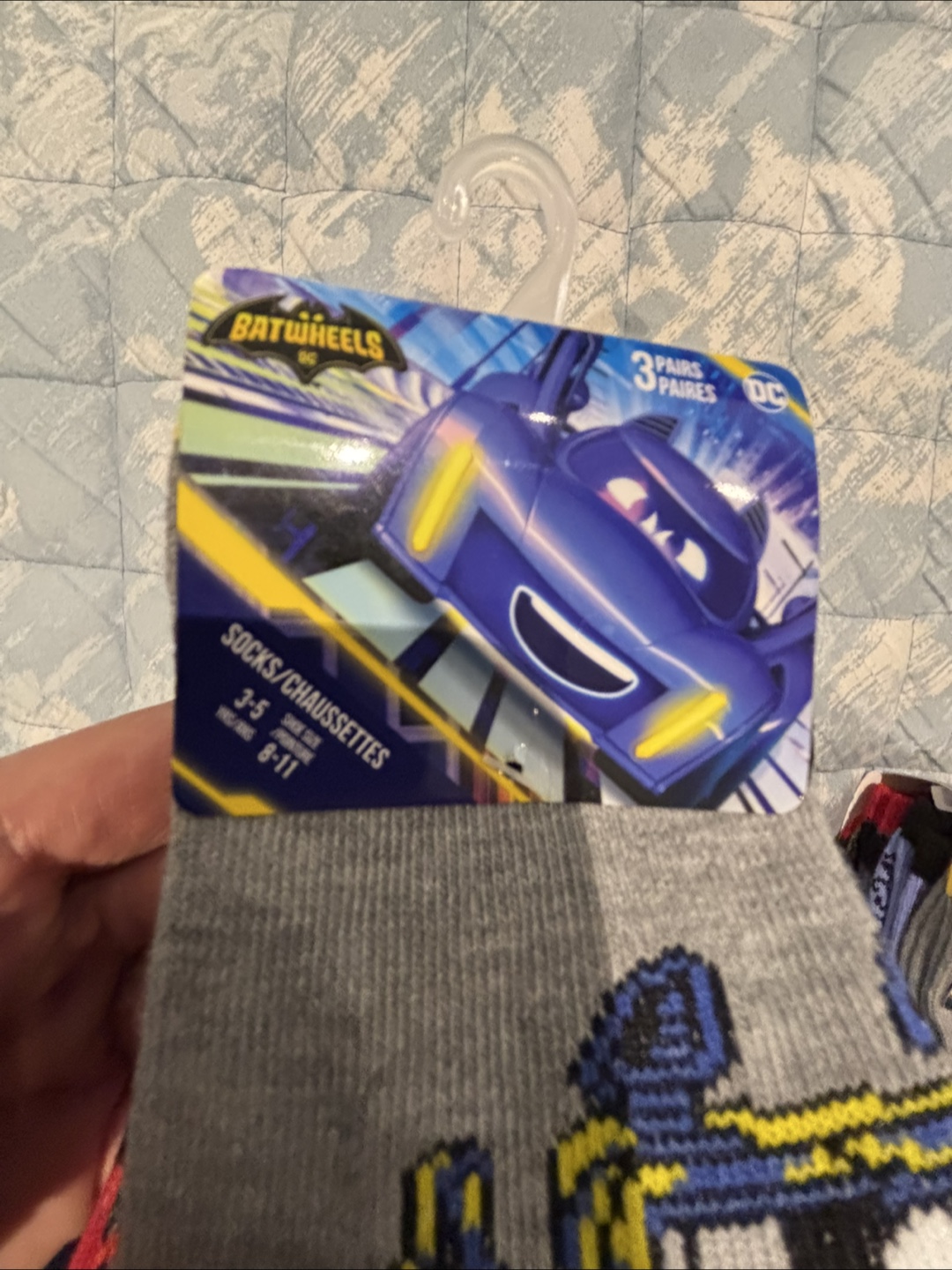 DC Comics Batwheels Socks - 6 Pairs - Size 3-5 (Youth 8-11) - photo 4