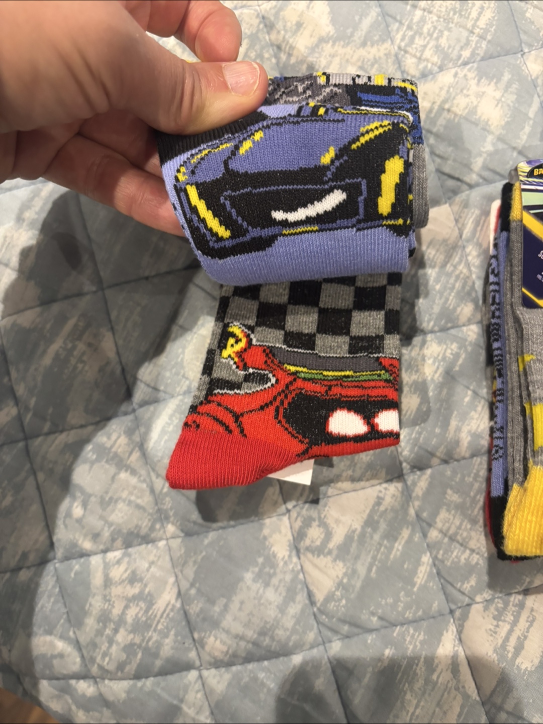 DC Comics Batwheels Socks - 6 Pairs - Size 3-5 (Youth 8-11) - photo 3