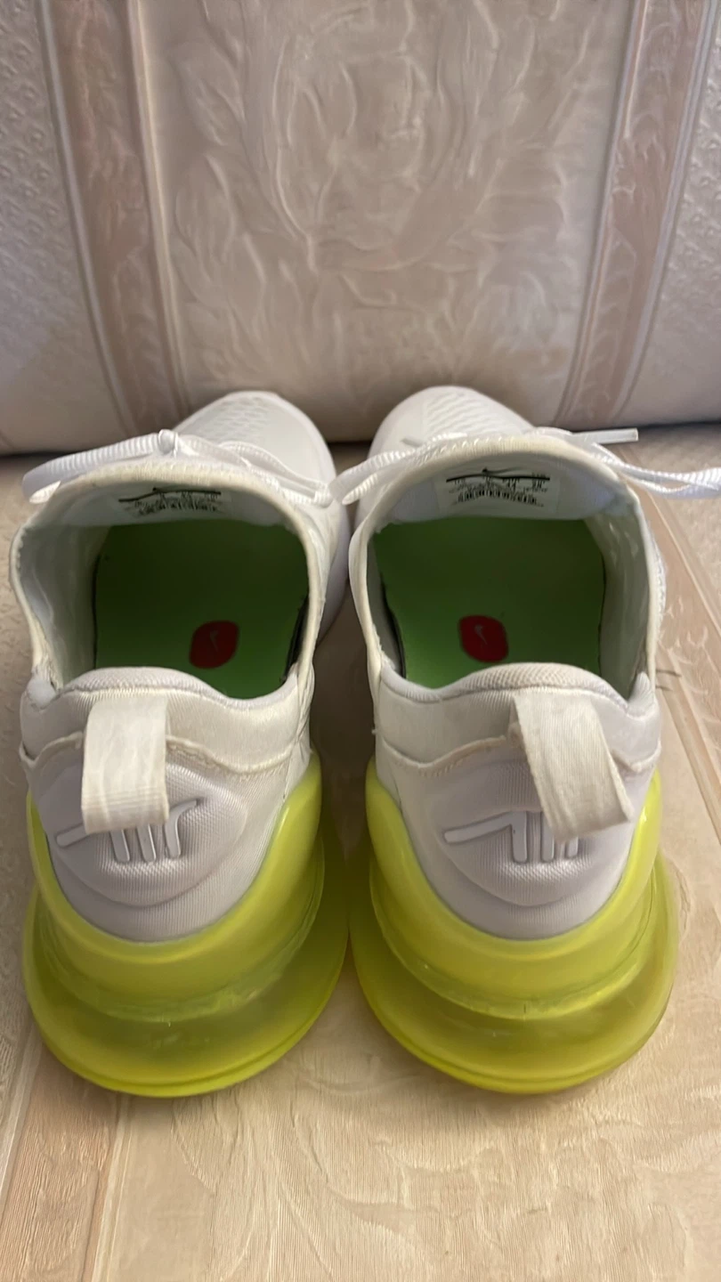 Nike Air Max 270 White Volt Shoes 🥕🥕🥕 - photo 2