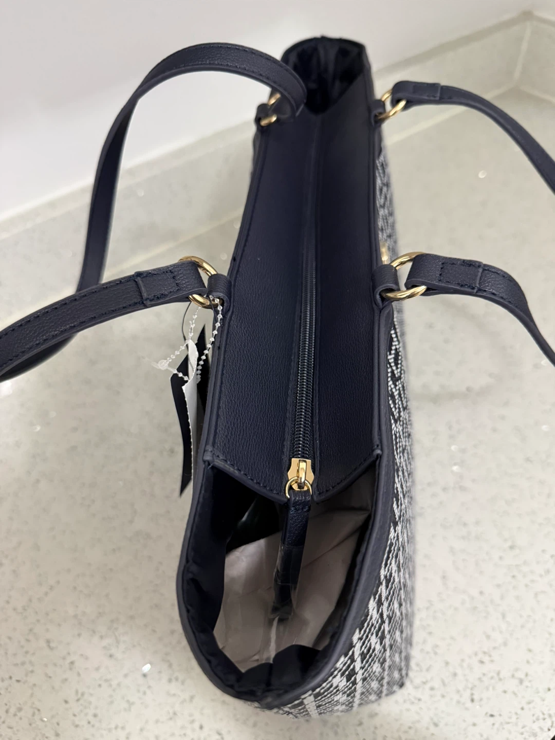 Tommy Hilfiger Tote Bag - Navy and White Monogram - photo 5
