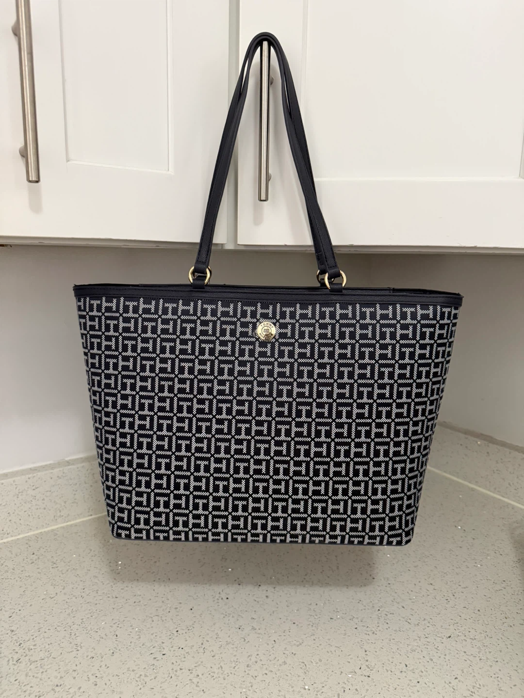 Tommy Hilfiger Tote Bag - Navy and White Monogram - photo 2