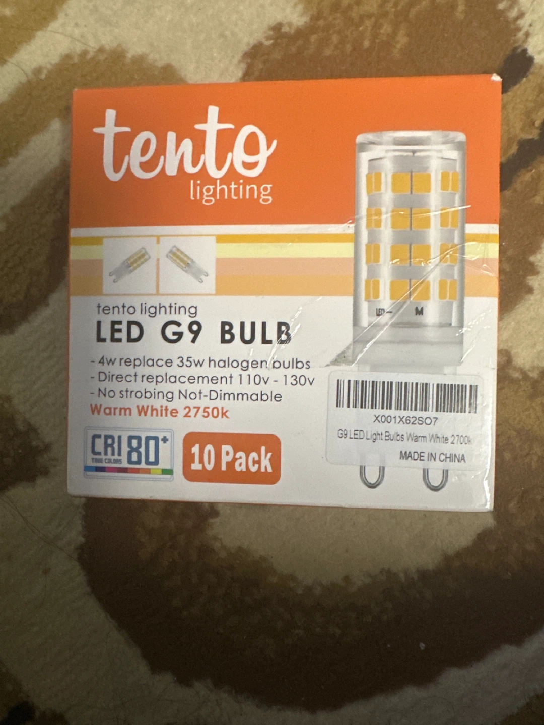 Tento Lighting G9 LED Bulbs (10 Pack) - Warm White 2750K