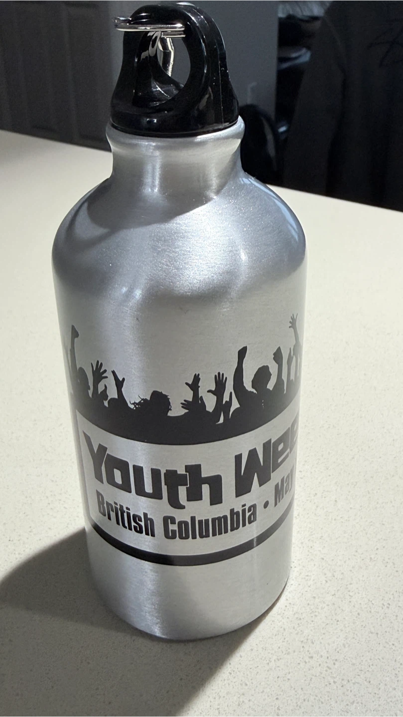 Youth Week British Columbia Aluminum Water Bottle