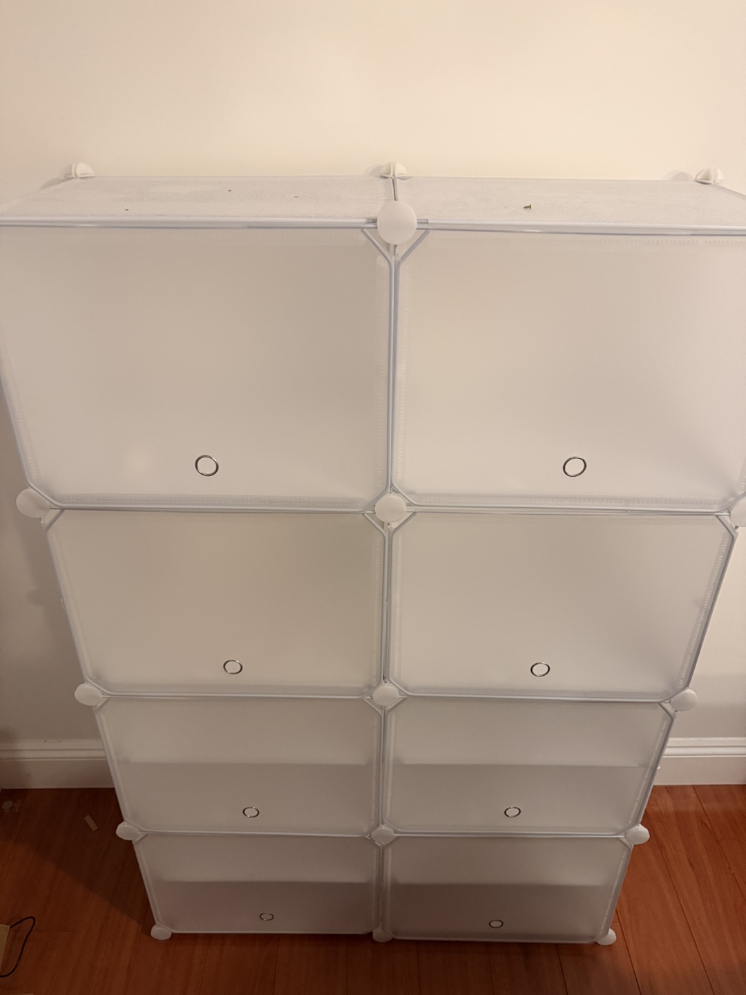 White Storage Cube Organizer