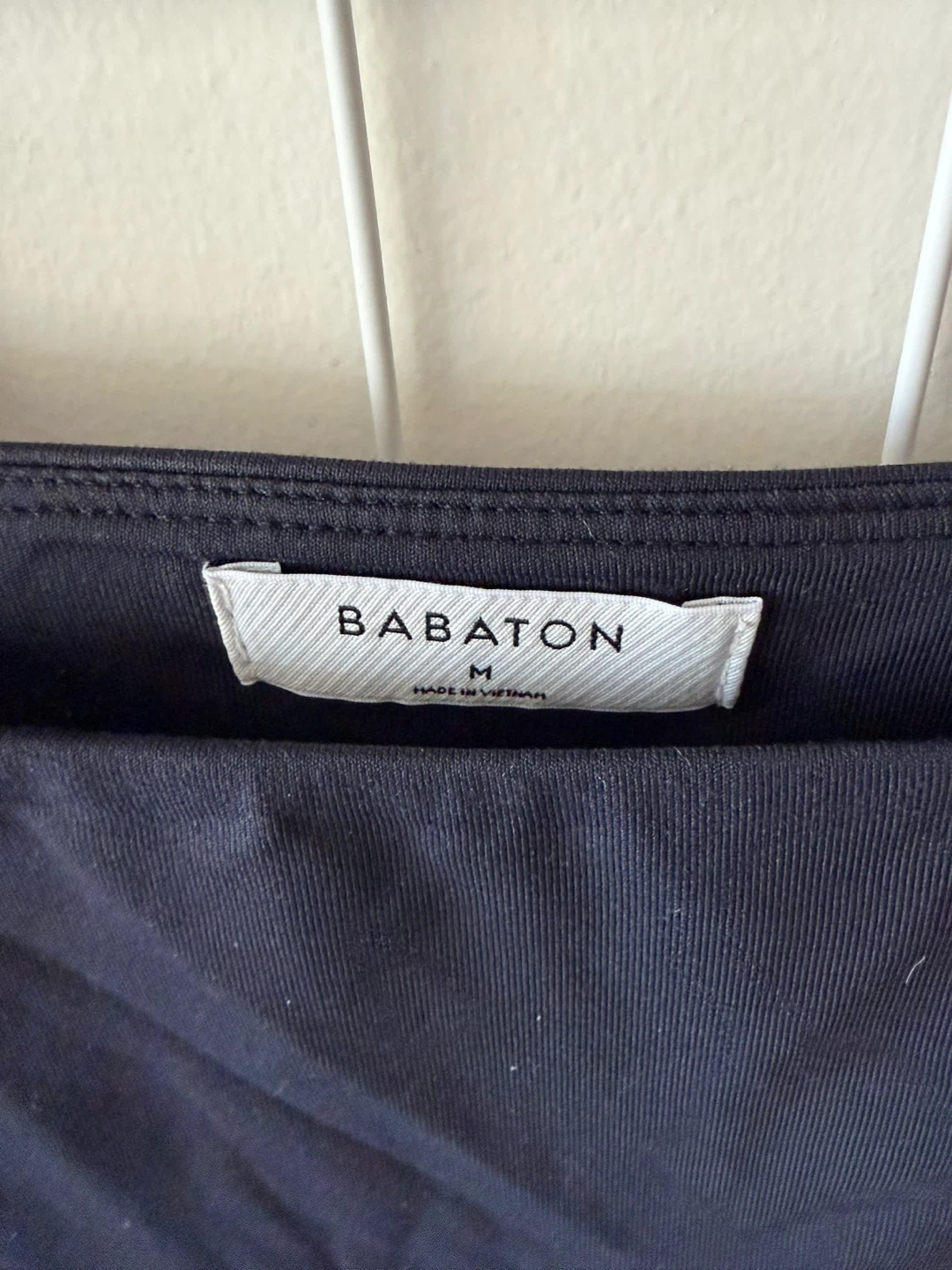 Babaton Black Long Sleeve Square Neck Bodysuit - Size M - photo 3