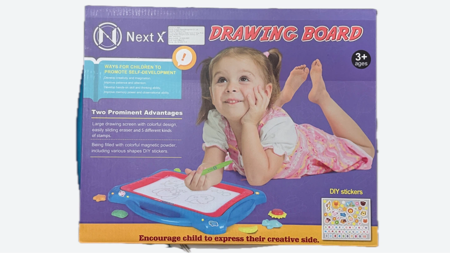 Next X Magnetic Drawing Board with Stamps and Stickers