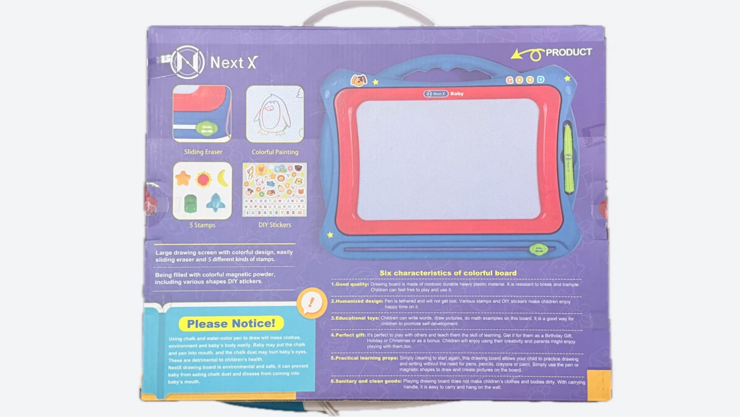 Next X Magnetic Drawing Board with Stamps and Stickers - photo 2