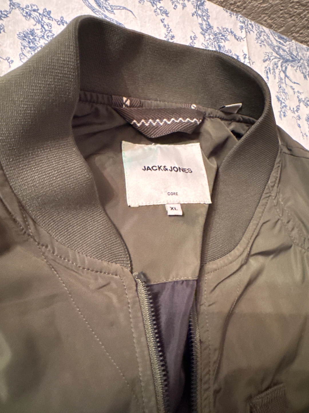 JACK & JONES CORE Bomber Jacket - Olive Green - XL - photo 3