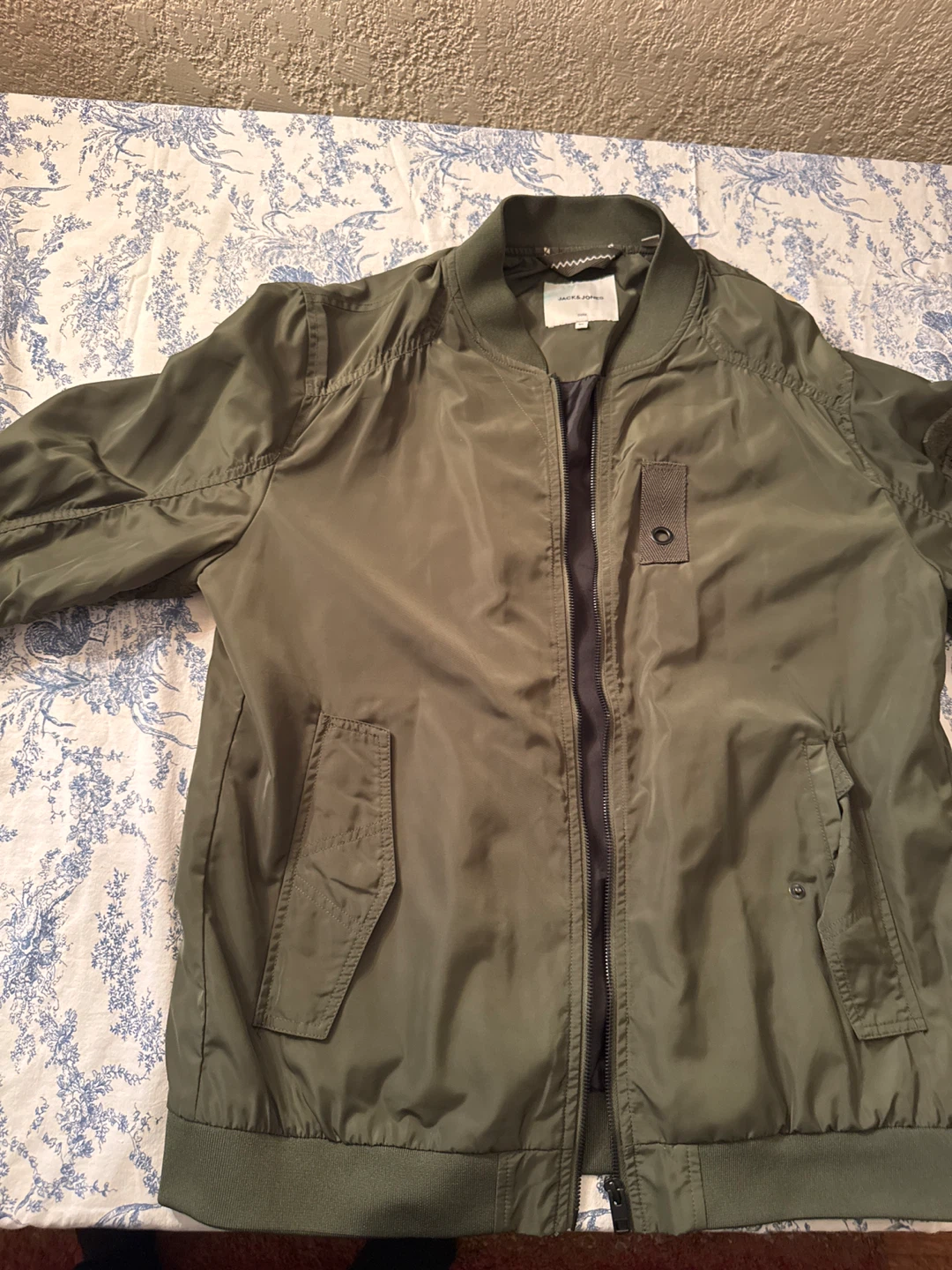 JACK & JONES CORE Bomber Jacket - Olive Green - XL - photo 2