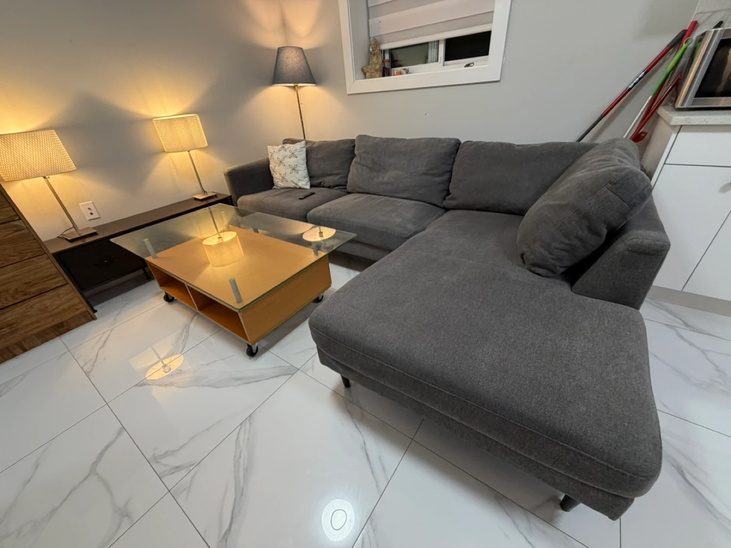 Grey Sectional Sofa - photo 3