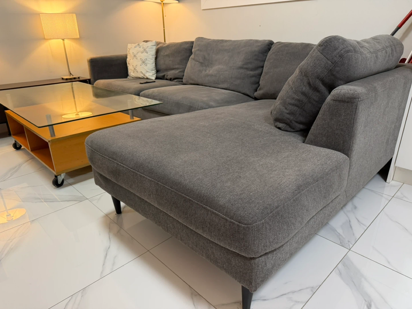 Grey Sectional Sofa - photo 2