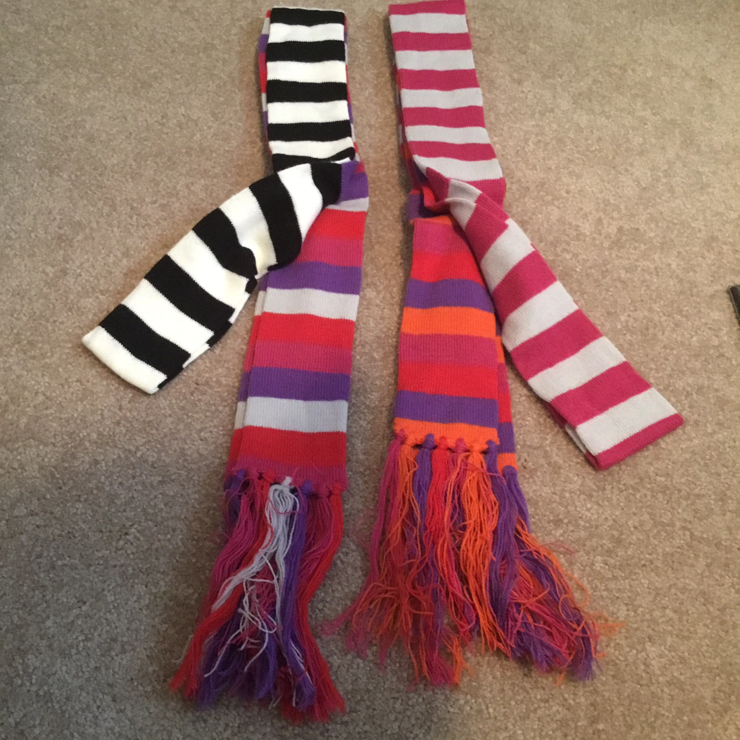 Striped Scarves (Set of 2)