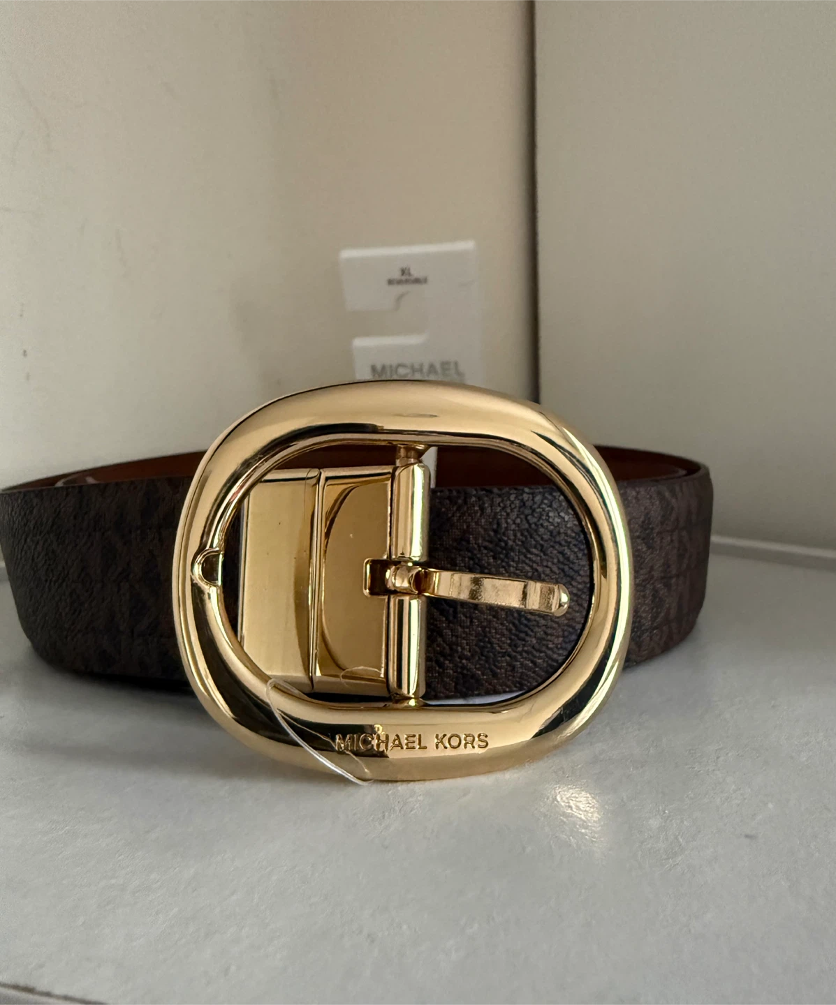 Michael Kors Reversible Belt with Gold Buckle - XL - photo 2