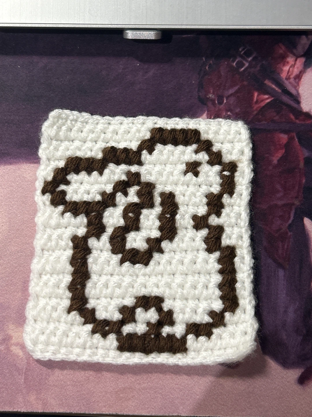 Crochet Coaster/ Tapestry - Bunny Design