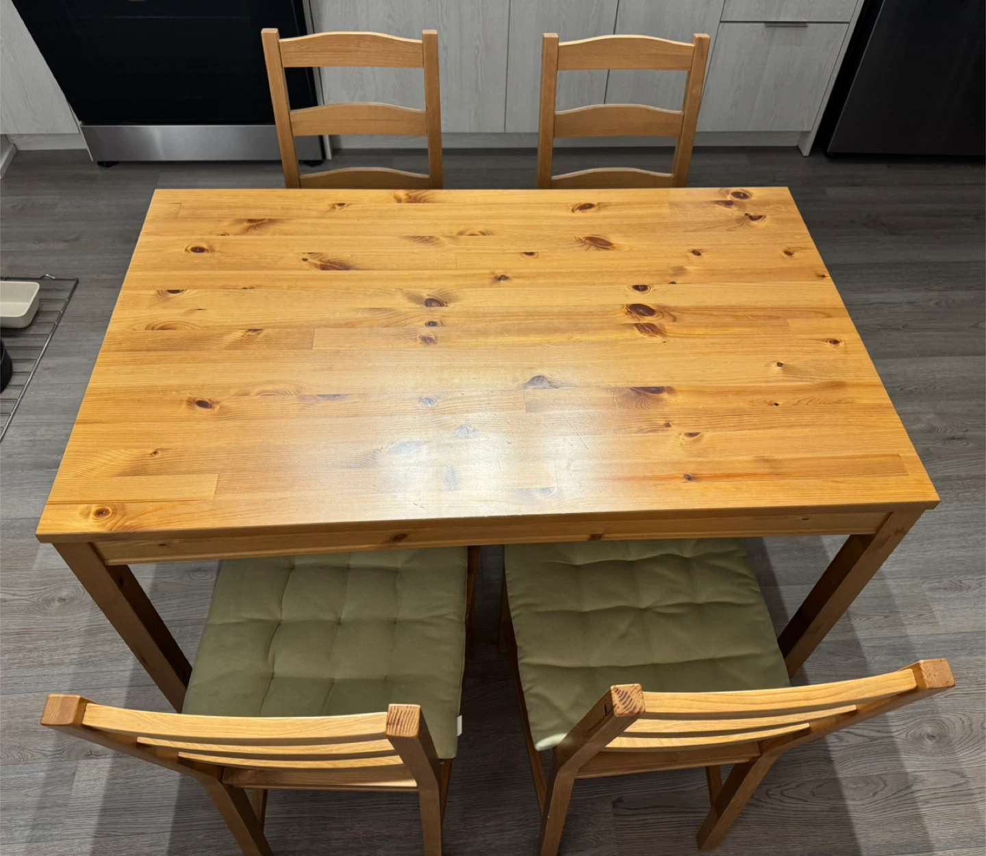 Wooden Dining Table and Chairs Set