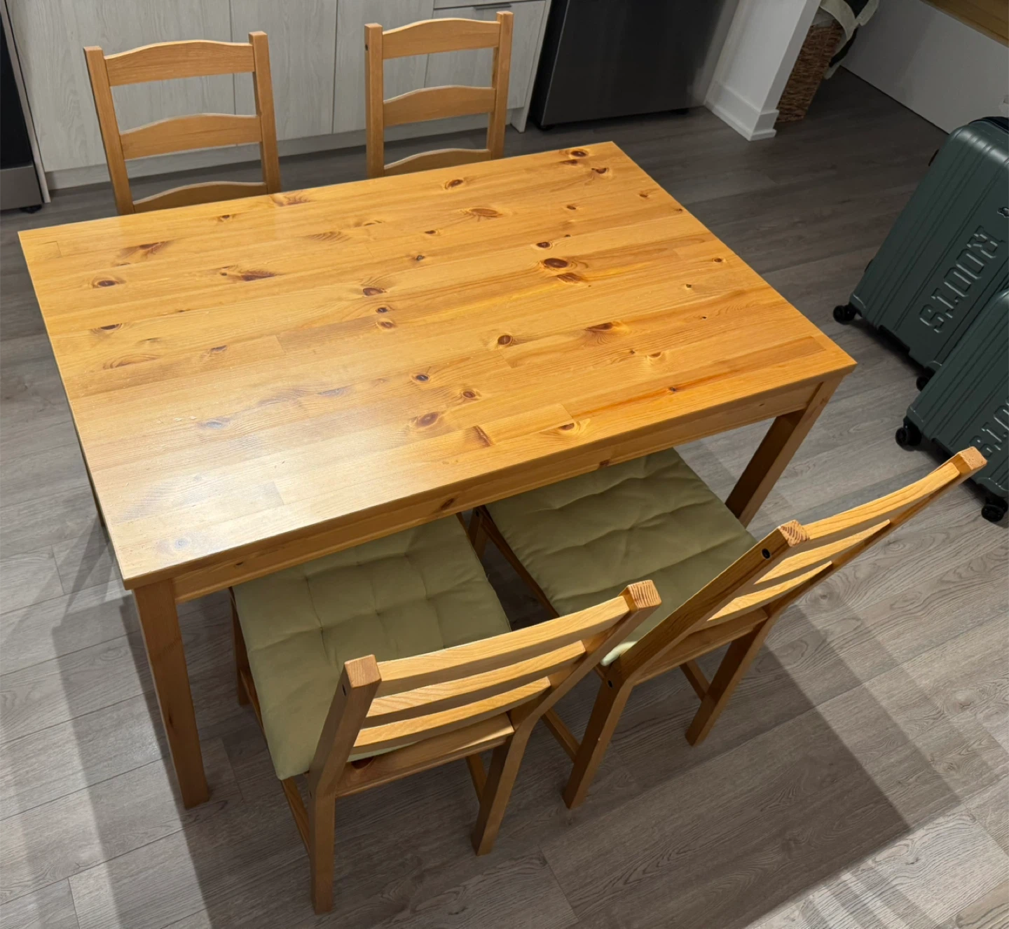 Wooden Dining Table and Chairs Set - photo 2