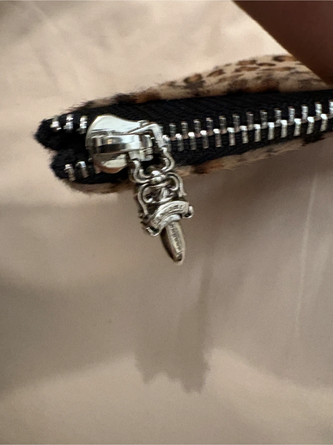 Chrome hearts leopard print wallet pouch - photo 4
