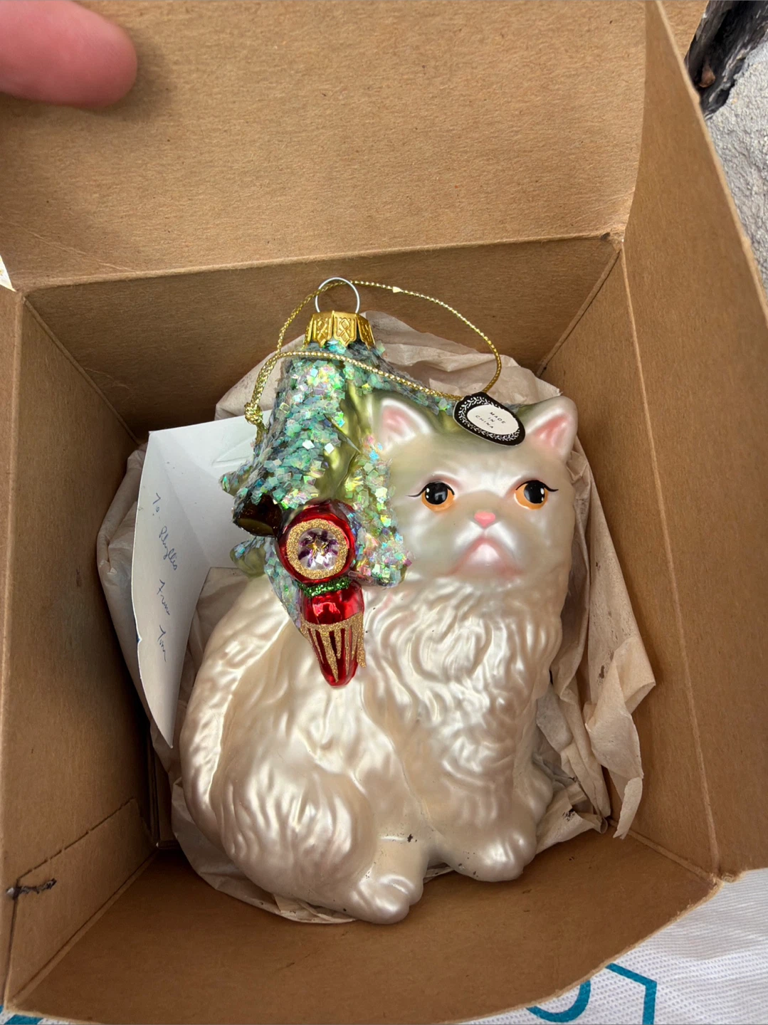 The Nature Company Cat Ornament