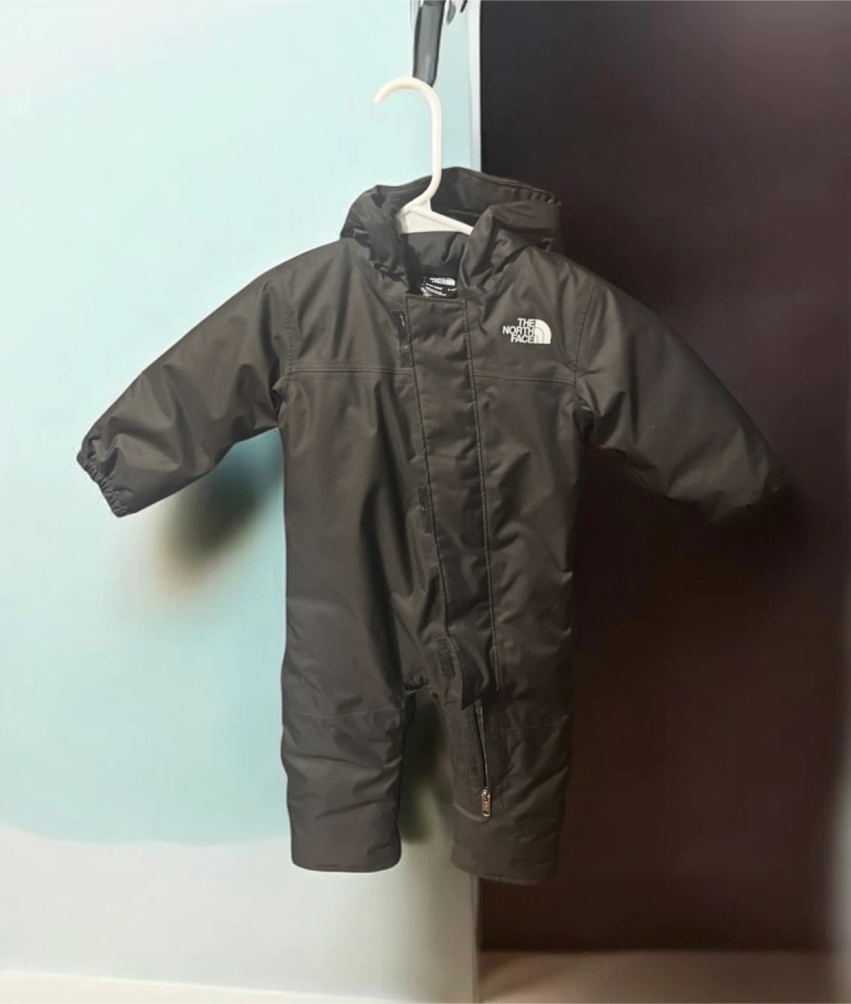 The North Face Black Toddler Insulated One-Piece Snow Suit 6-12