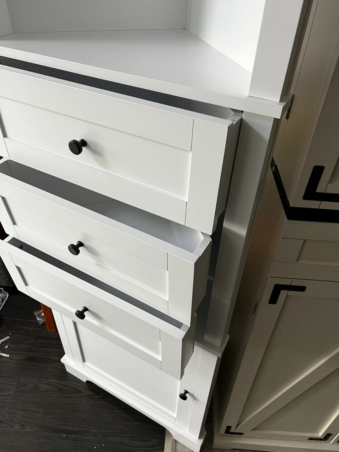 Corner Cabinet with 3 Drawers - photo 5