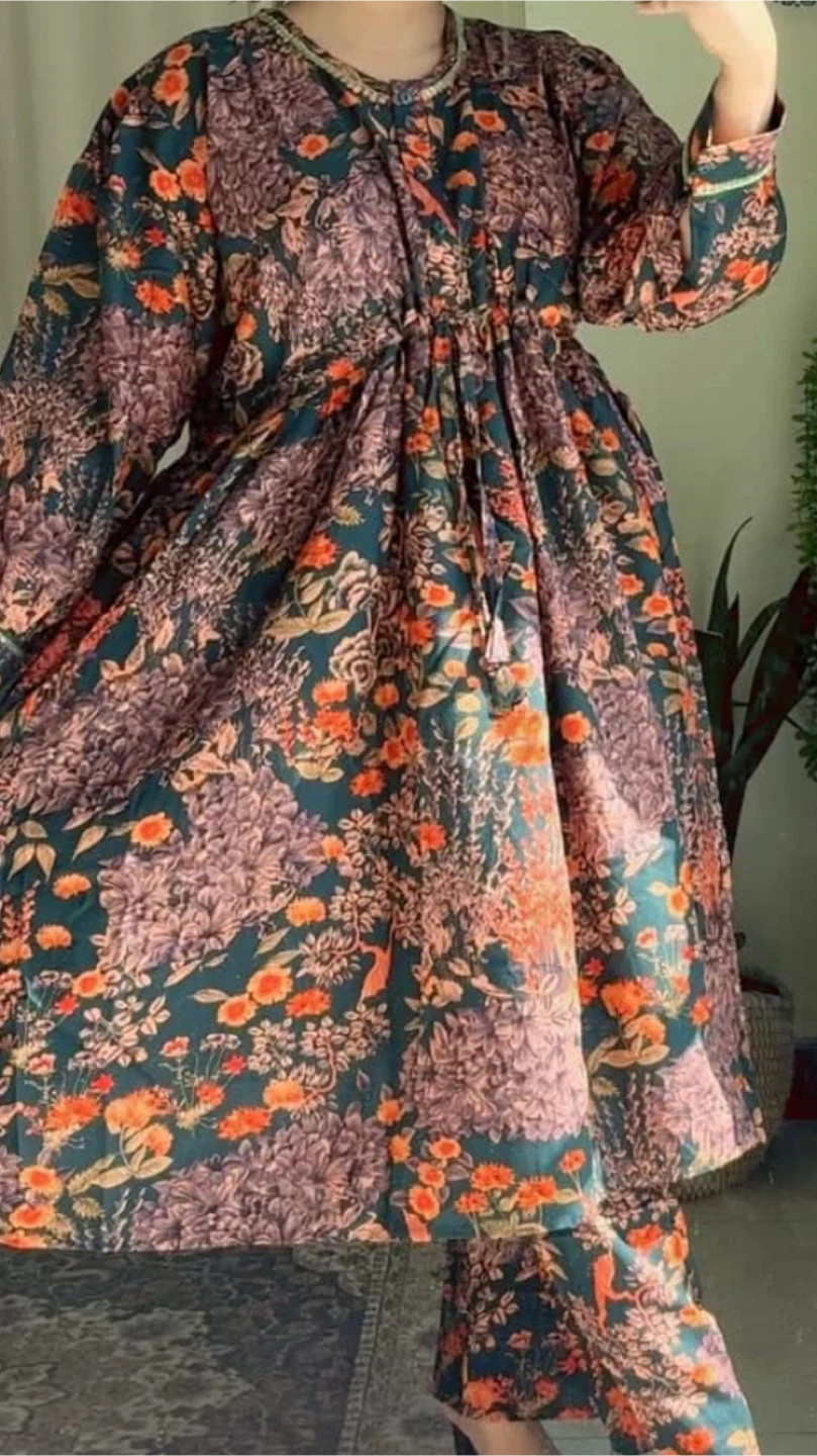 Free size Women's Printed Long Sleeve Dress - photo 2