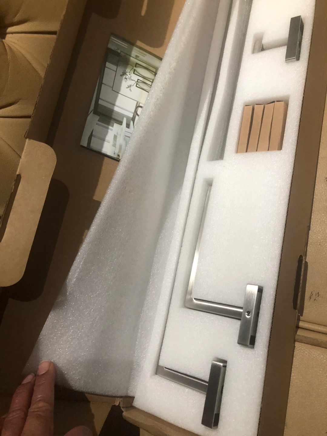 Stainless Steel Towel Bar Set - photo 4