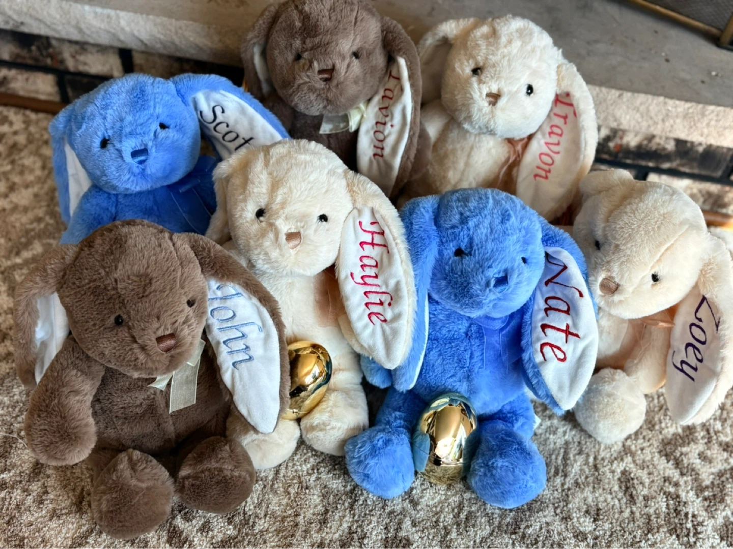 Personalized Easter Bunny Plush Toy