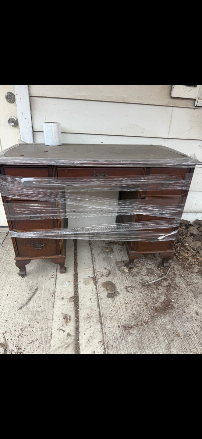 Vintage Wood Writing Desk