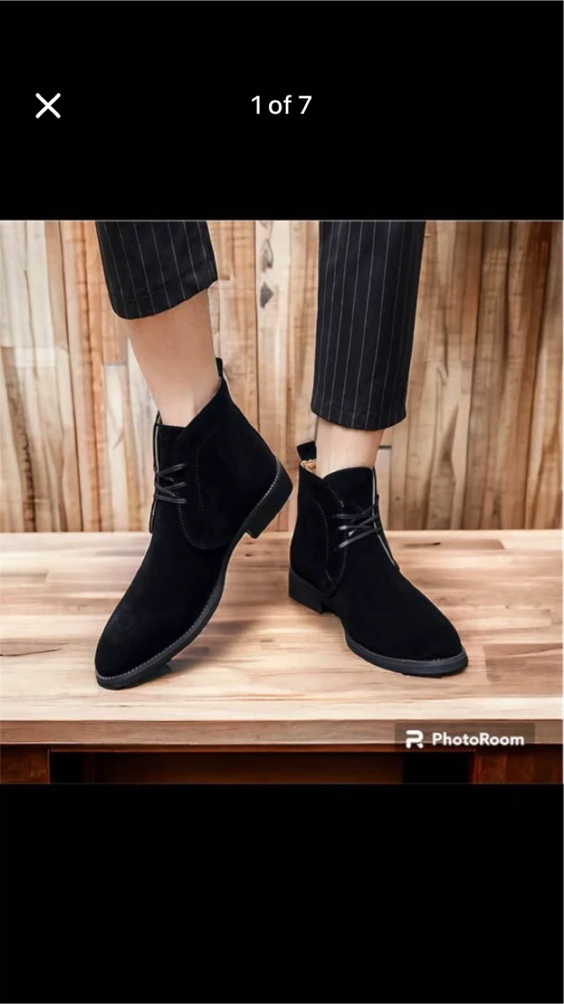 Black Suede Chukka Boots size 8 - photo 4