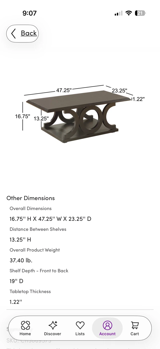 Coffee Table and End Table - Dark Cappuccino