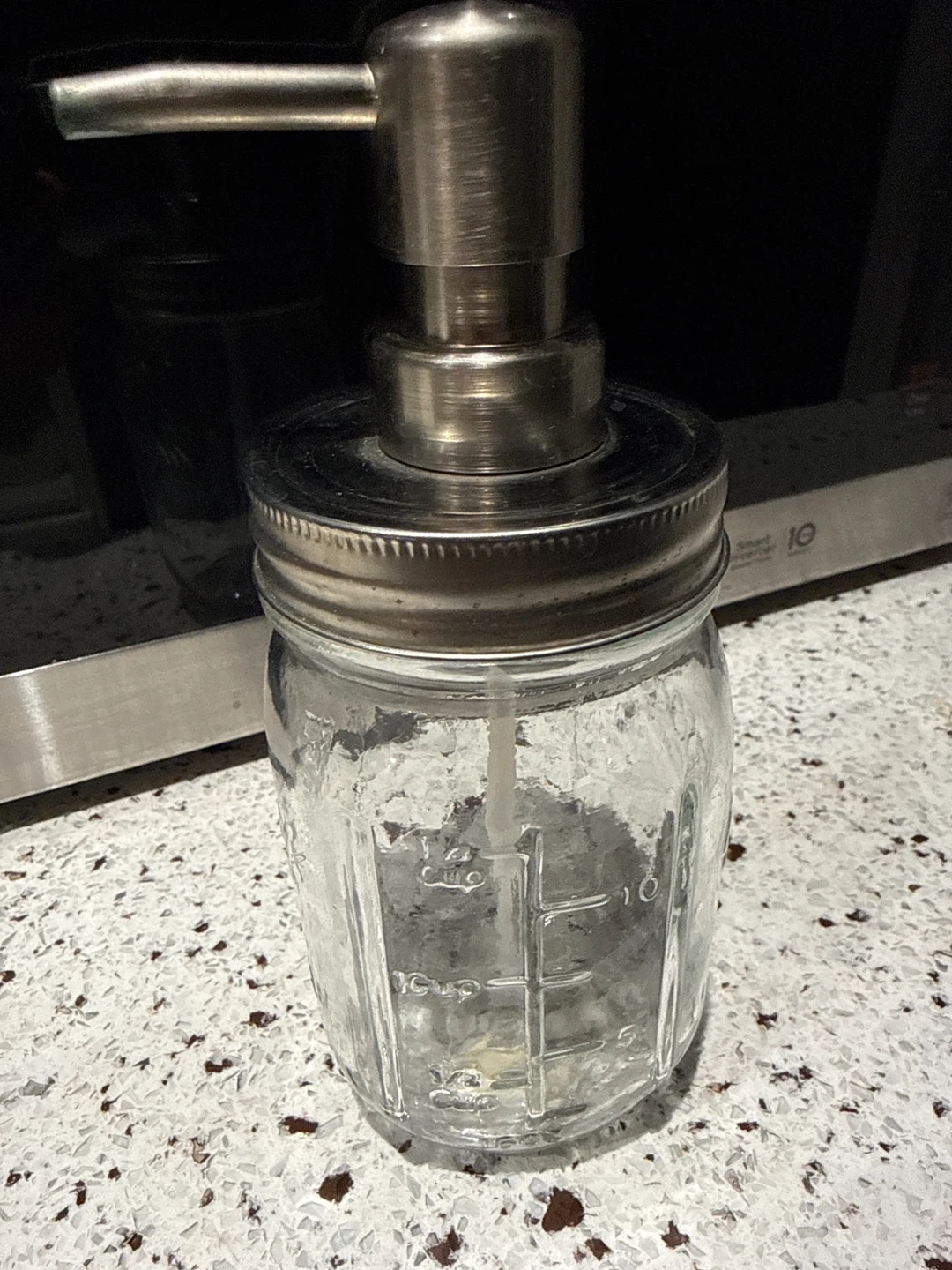 🥕Glass Mason Jar Soap Dispenser