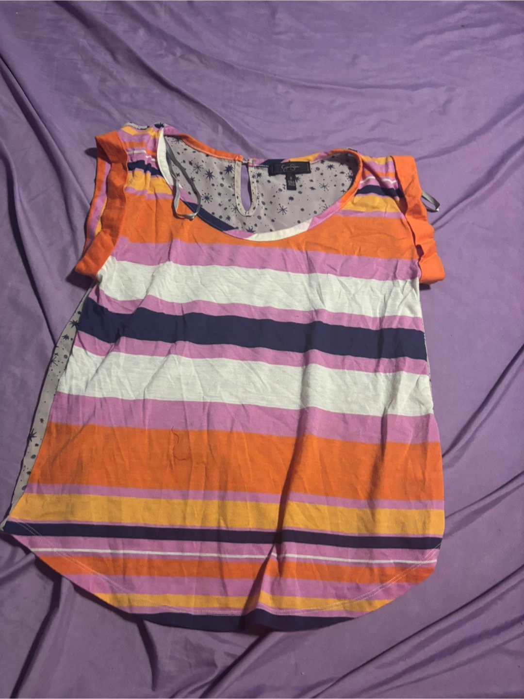 Jessica Simpson Striped T-Shirt Size S