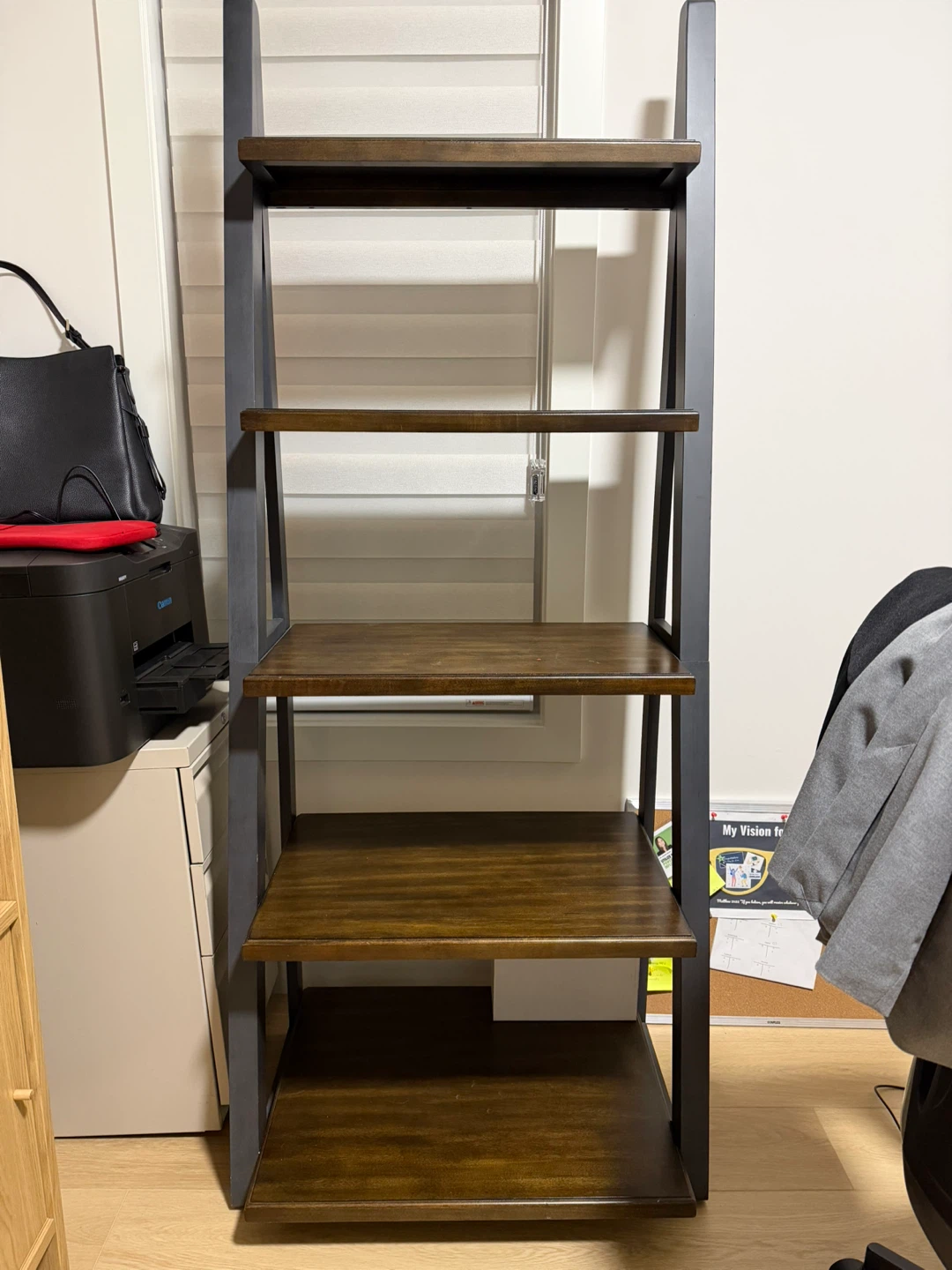 Ladder Shelf - Dark Wood