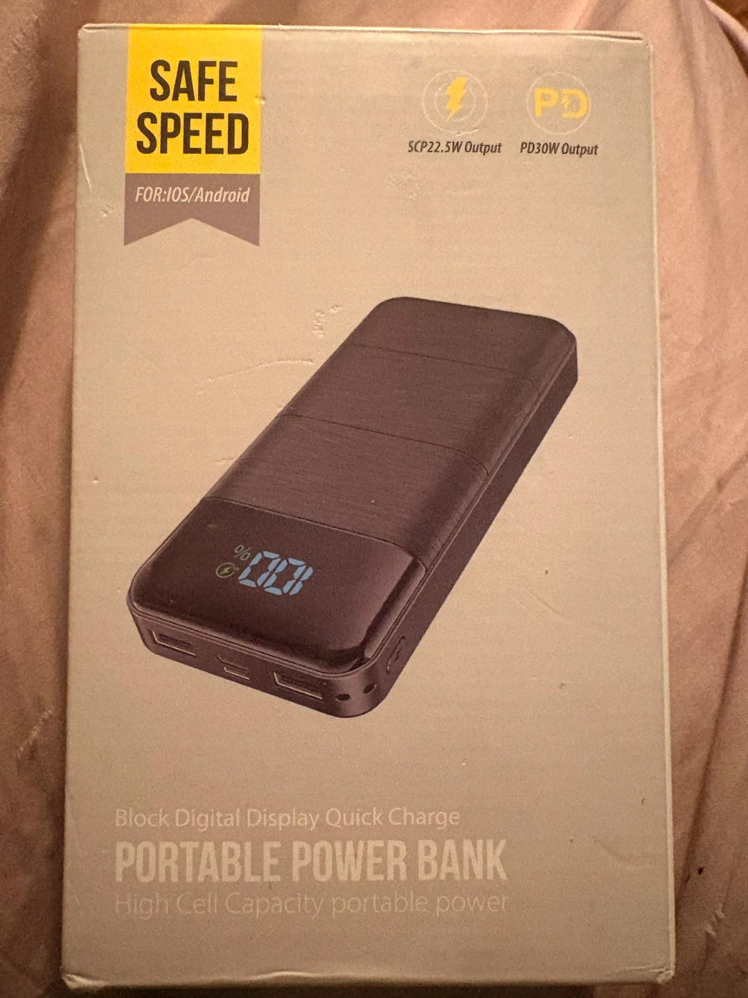 🥕Portable Power Bank - Block Digital Display Quick Charge - photo 2