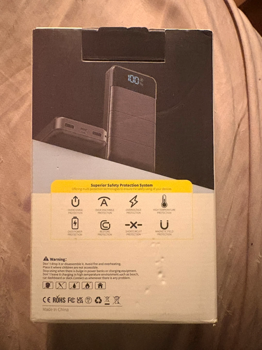🥕Portable Power Bank - Block Digital Display Quick Charge
