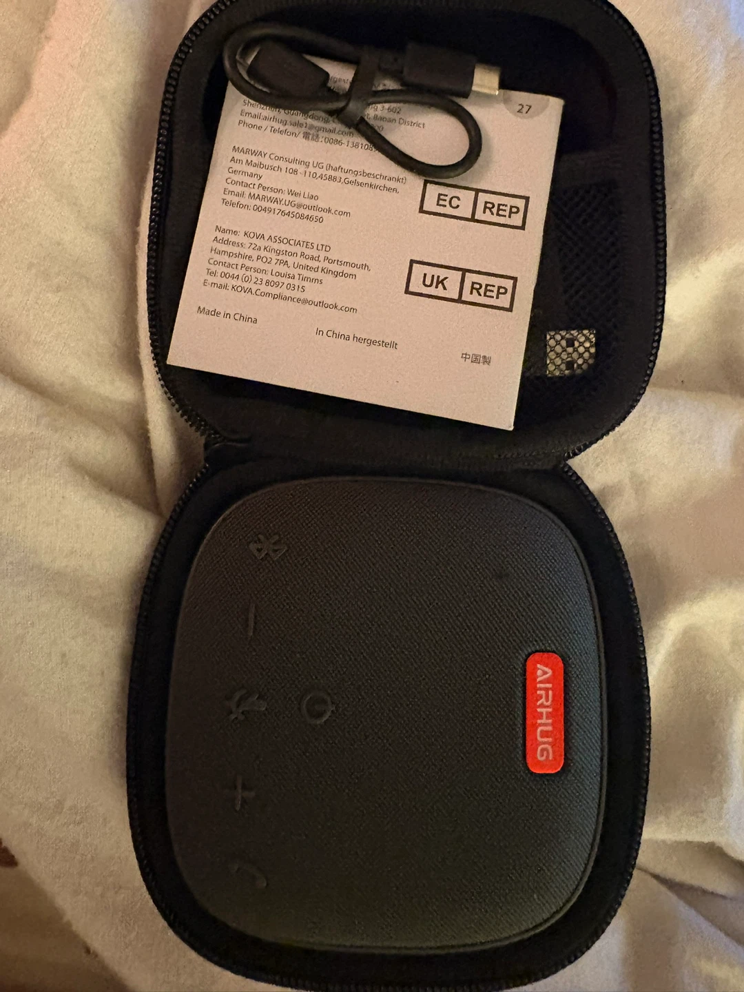 🥕Airhug Portable Bluetooth Speaker with Case - photo 2