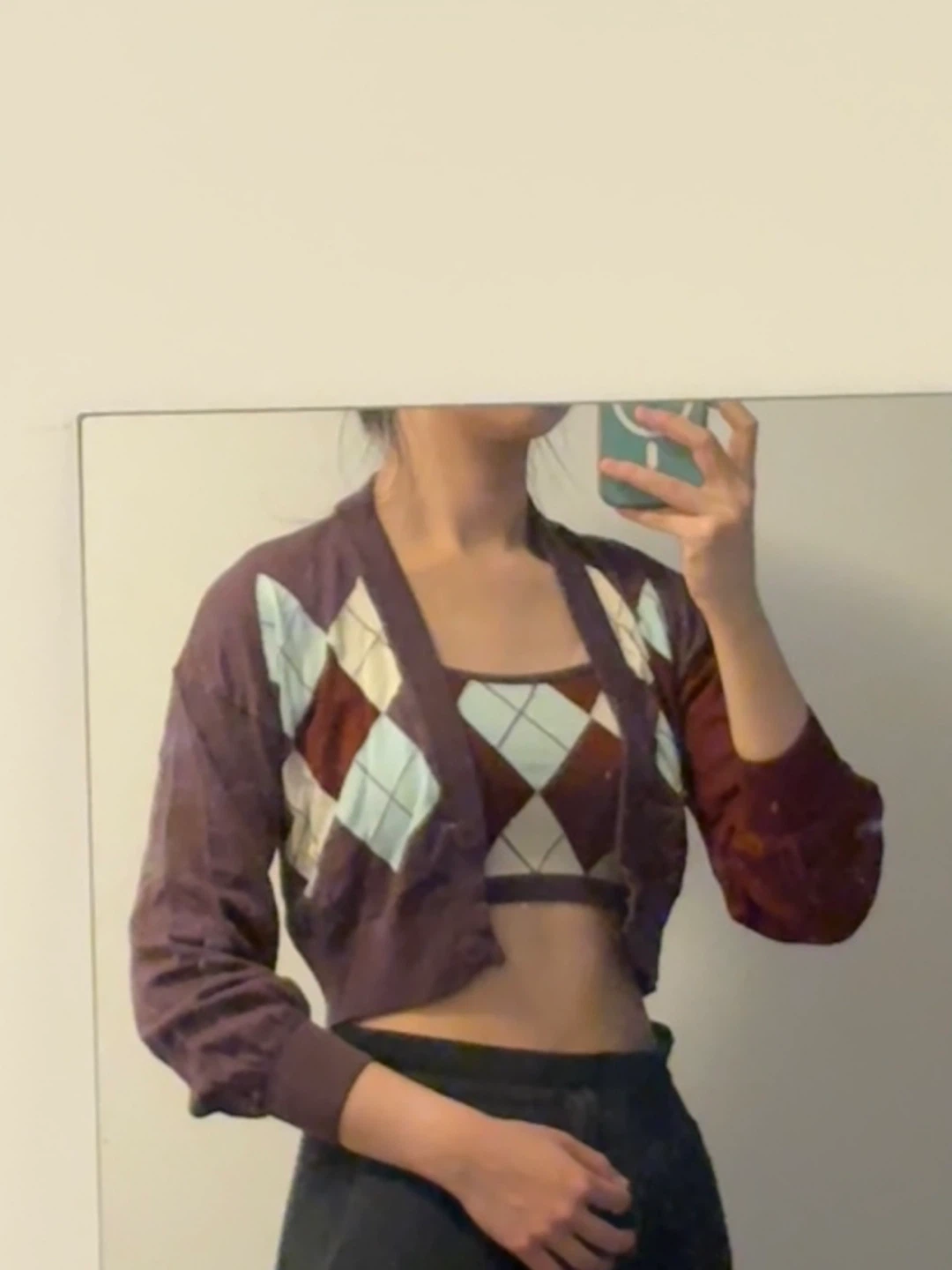 Cardigan and Crop Top Set - photo 2
