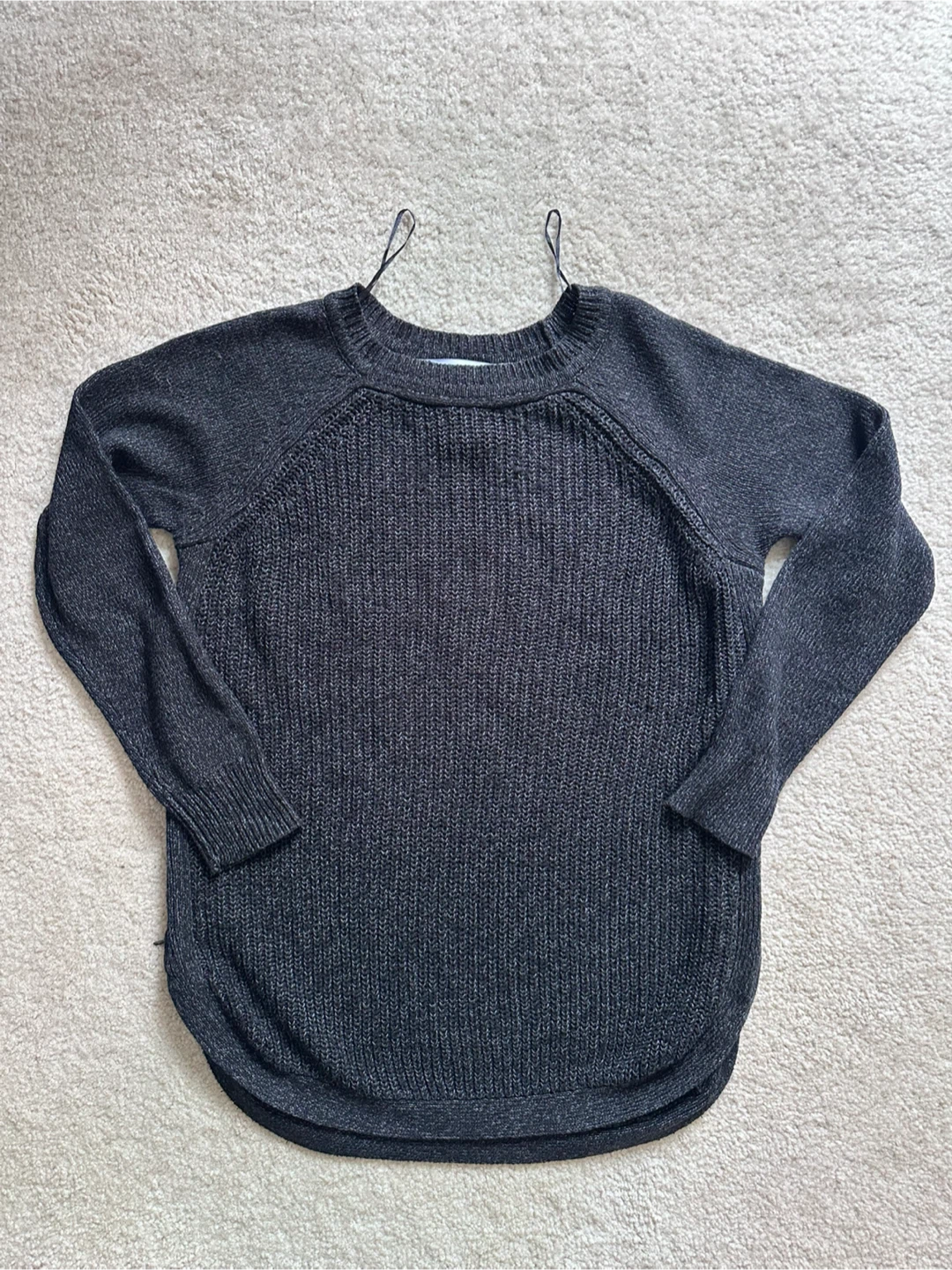Seven Sisters Charcoal Knit Sweater 🥕 - photo 2